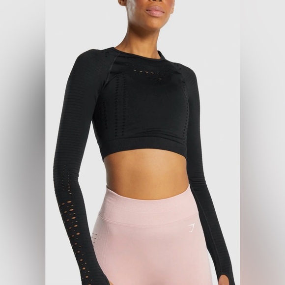 Gymshark Small Black Crop Top - Picture 1 of 7